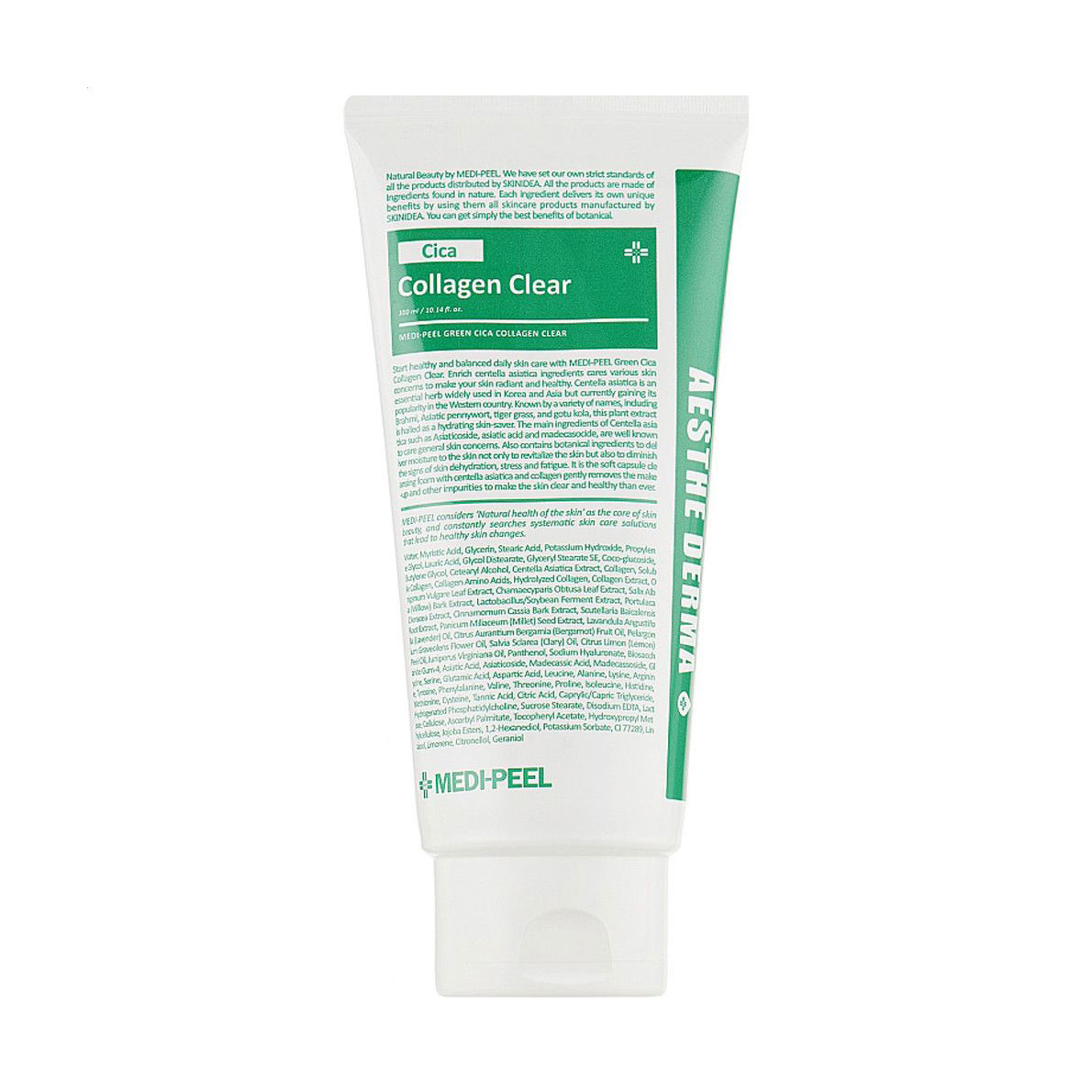 Заспокійлива очищувальна пінка для вмивання Medi-Peel Green Cica Collagen Clear, 300 мл